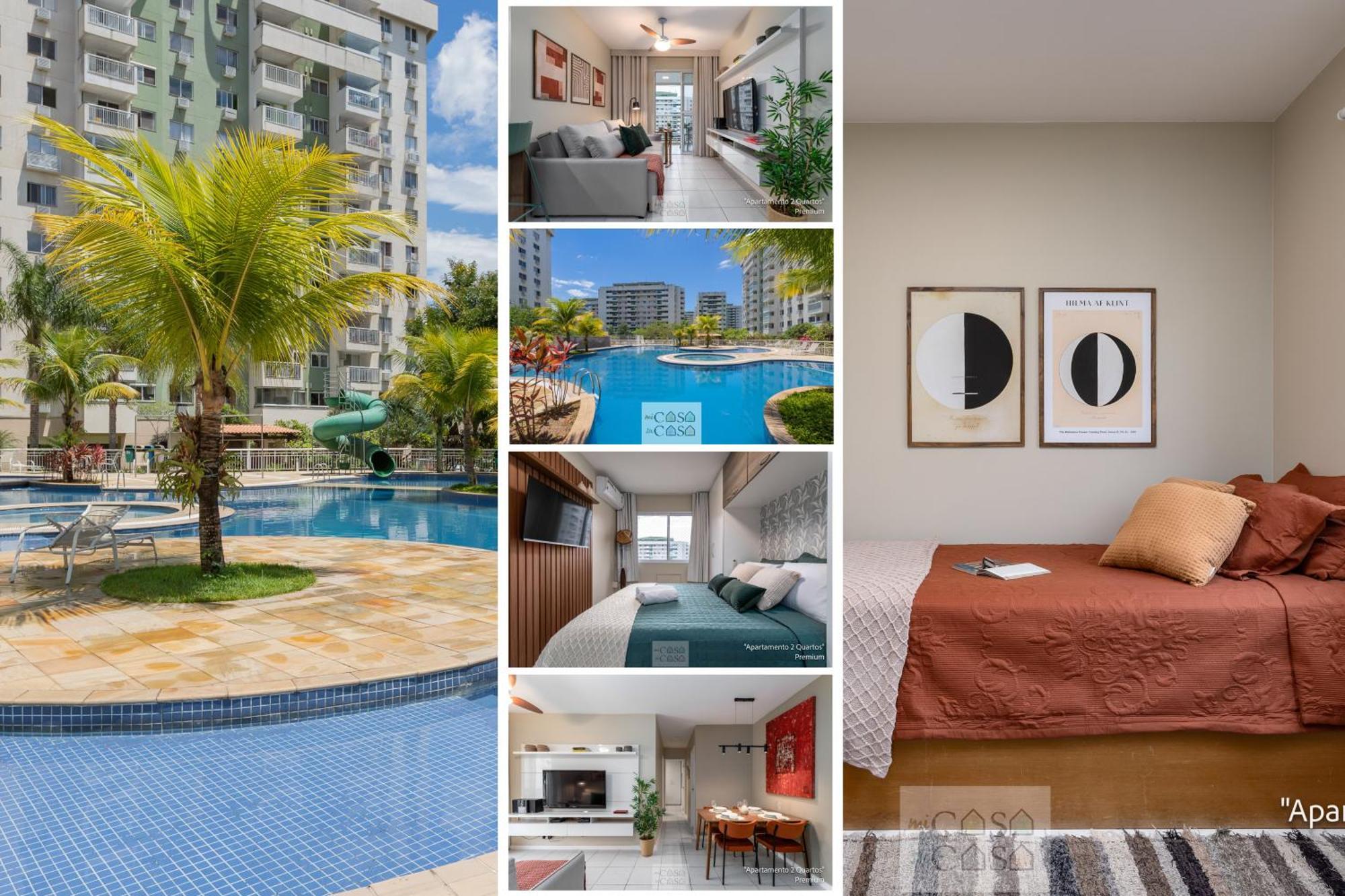 2 Quartos Com Varanda A 300M Riocentro Wi-Fi 120Mbps E Cozinha Completa - Condominio Com Piscina, Estacionamento, Portaria 24H E Parquinho Infantil - Apartamento Indicado Para Grupos, Hospedes A Trabalho E Criancas ريو دي جانيرو المظهر الخارجي الصورة