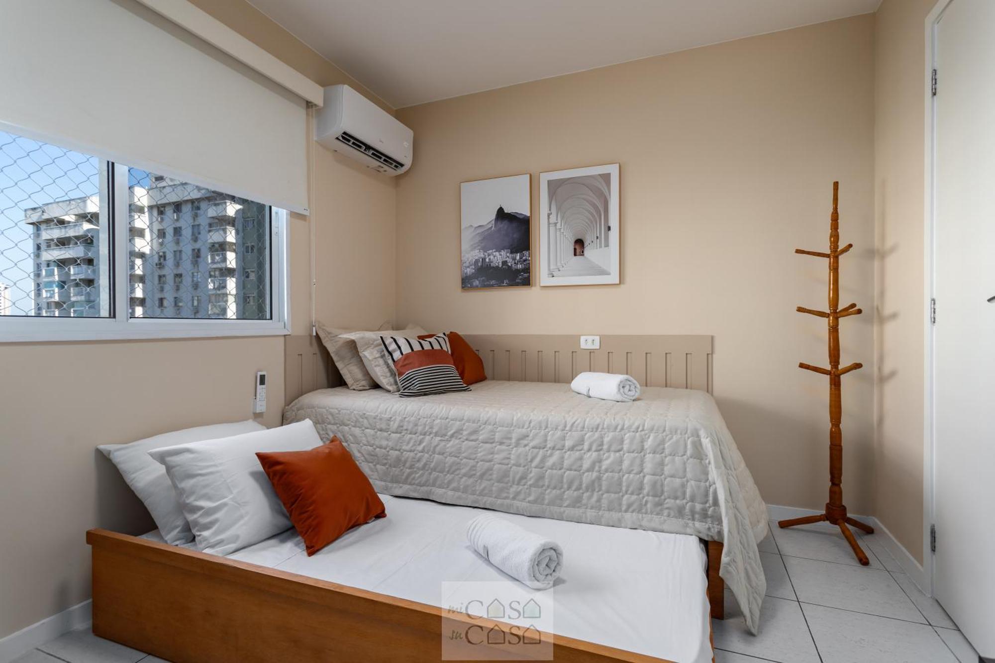 2 Quartos Com Varanda A 300M Riocentro Wi-Fi 120Mbps E Cozinha Completa - Condominio Com Piscina, Estacionamento, Portaria 24H E Parquinho Infantil - Apartamento Indicado Para Grupos, Hospedes A Trabalho E Criancas ريو دي جانيرو الغرفة الصورة
