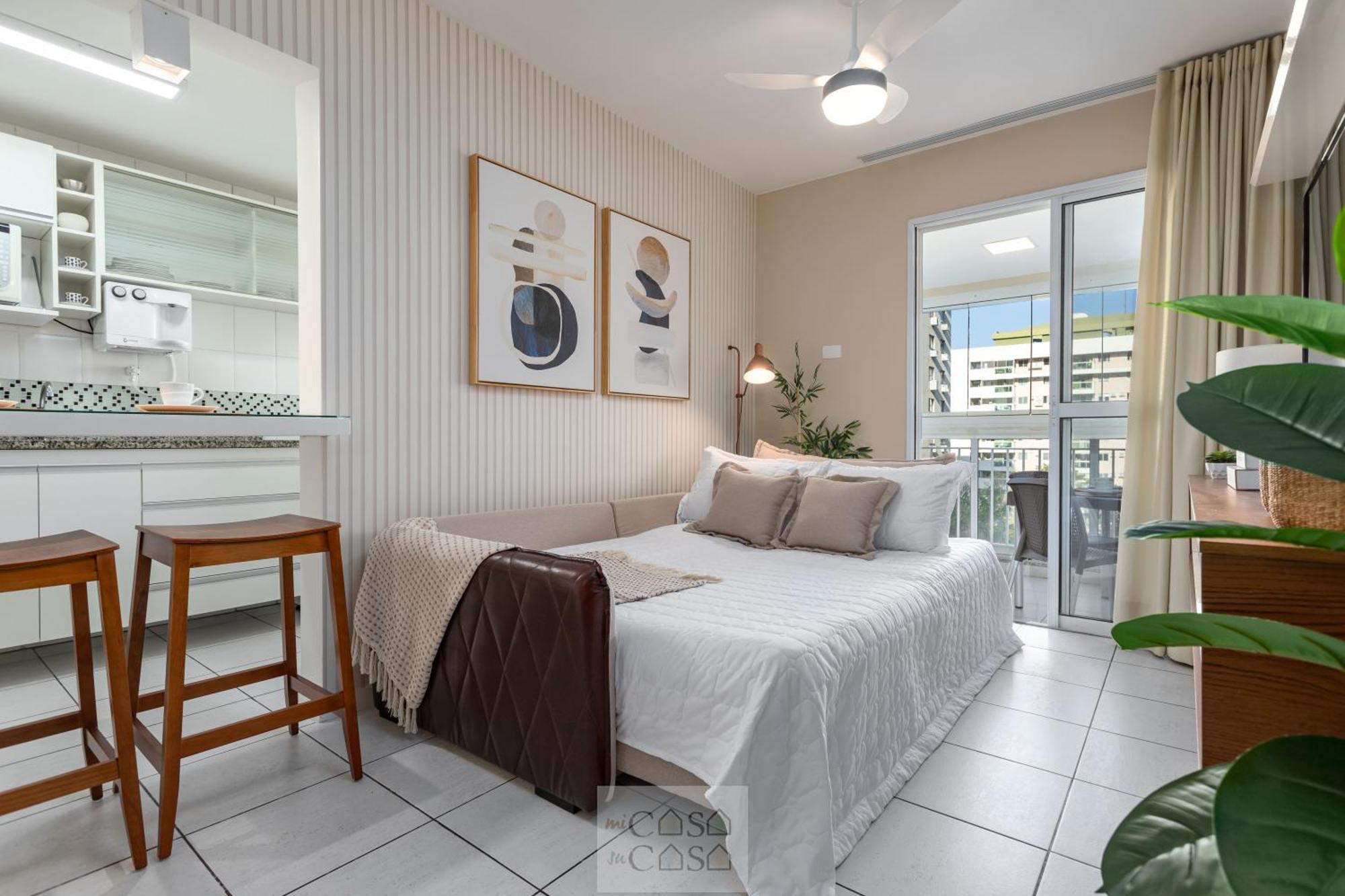 2 Quartos Com Varanda A 300M Riocentro Wi-Fi 120Mbps E Cozinha Completa - Condominio Com Piscina, Estacionamento, Portaria 24H E Parquinho Infantil - Apartamento Indicado Para Grupos, Hospedes A Trabalho E Criancas ريو دي جانيرو الغرفة الصورة