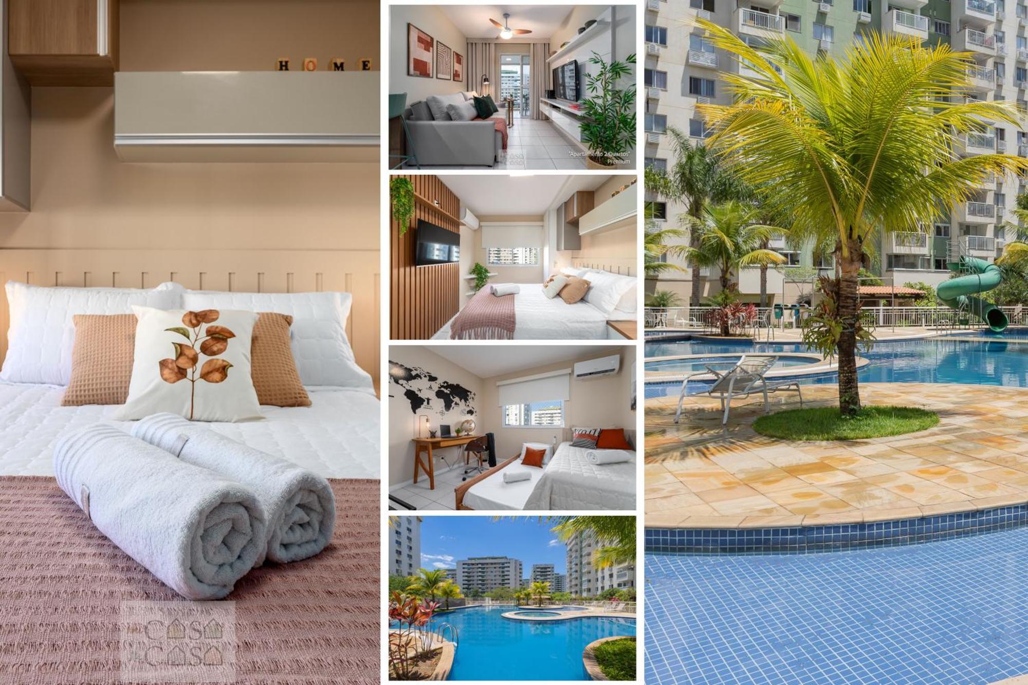 2 Quartos Com Varanda A 300M Riocentro Wi-Fi 120Mbps E Cozinha Completa - Condominio Com Piscina, Estacionamento, Portaria 24H E Parquinho Infantil - Apartamento Indicado Para Grupos, Hospedes A Trabalho E Criancas ريو دي جانيرو المظهر الخارجي الصورة