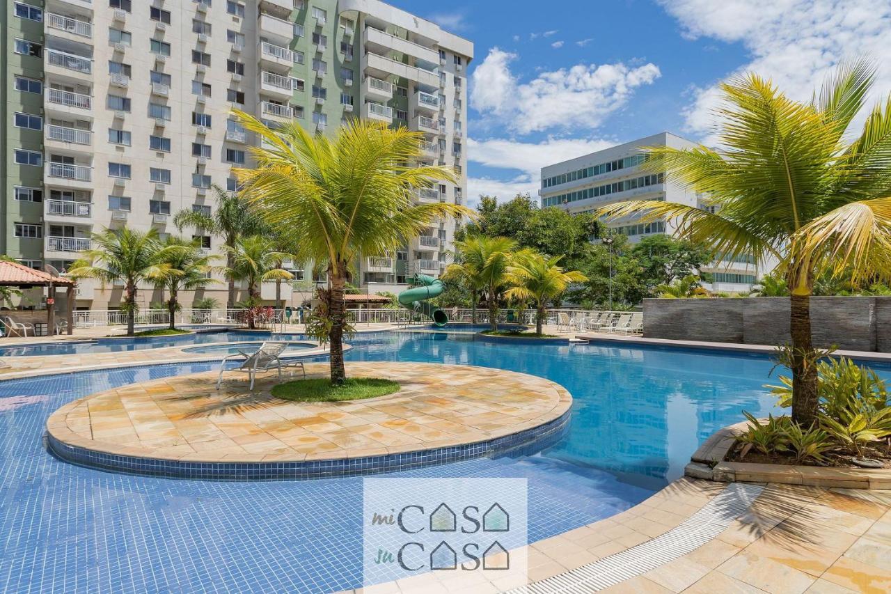 2 Quartos Com Varanda A 300M Riocentro Wi-Fi 120Mbps E Cozinha Completa - Condominio Com Piscina, Estacionamento, Portaria 24H E Parquinho Infantil - Apartamento Indicado Para Grupos, Hospedes A Trabalho E Criancas ريو دي جانيرو المظهر الخارجي الصورة